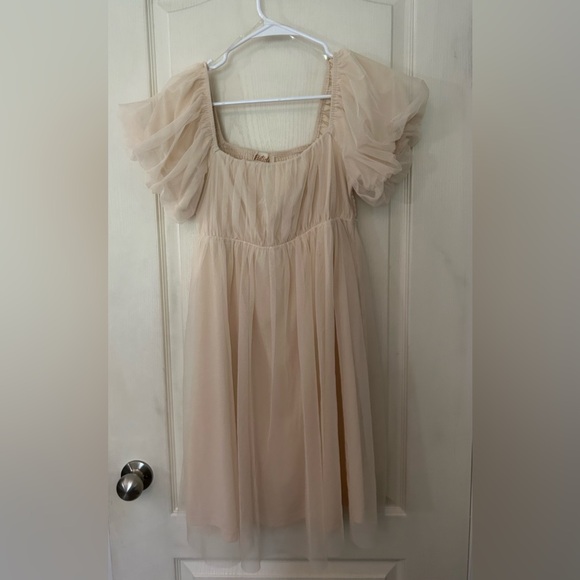 Listicle Boho Puff Sleeve Dress - Picture 1 of 8